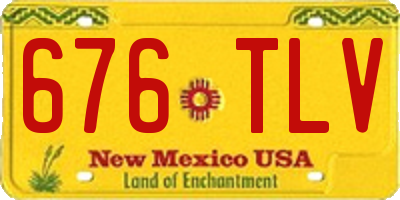 NM license plate 676TLV