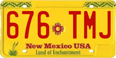 NM license plate 676TMJ
