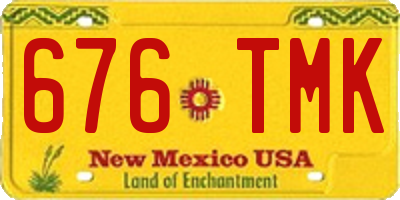 NM license plate 676TMK