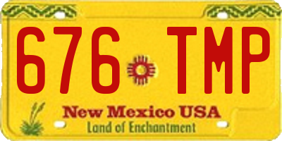 NM license plate 676TMP