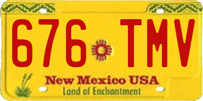 NM license plate 676TMV