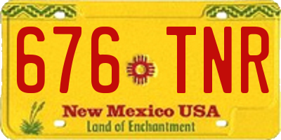 NM license plate 676TNR