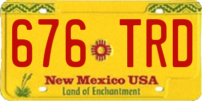 NM license plate 676TRD
