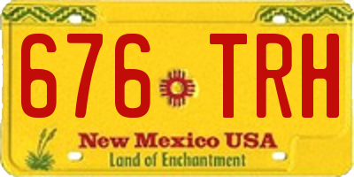 NM license plate 676TRH