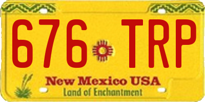 NM license plate 676TRP