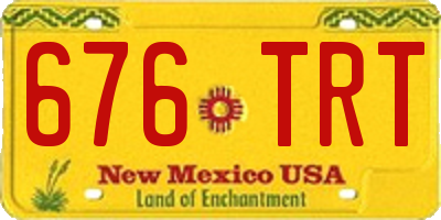 NM license plate 676TRT