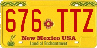 NM license plate 676TTZ