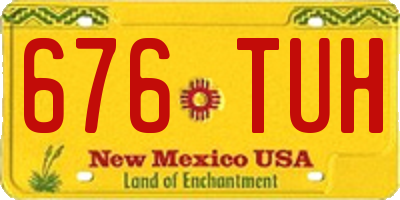 NM license plate 676TUH