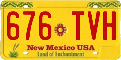 NM license plate 676TVH