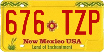 NM license plate 676TZP