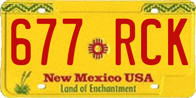 NM license plate 677RCK