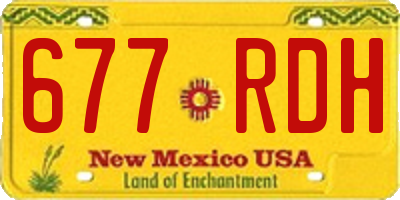 NM license plate 677RDH