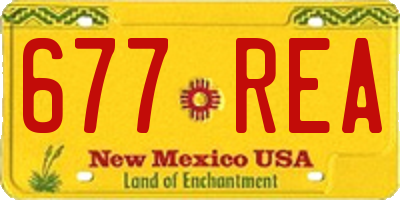 NM license plate 677REA