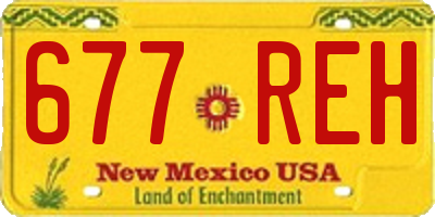 NM license plate 677REH