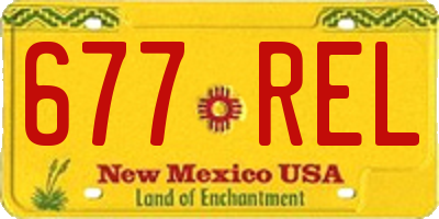 NM license plate 677REL