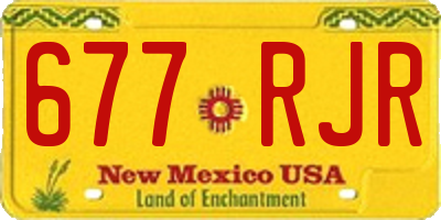 NM license plate 677RJR