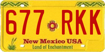 NM license plate 677RKK