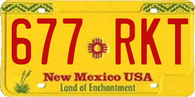 NM license plate 677RKT