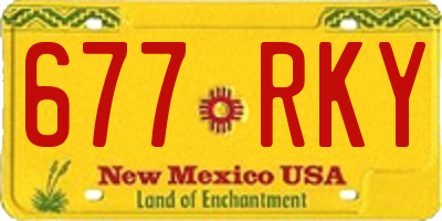 NM license plate 677RKY