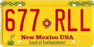 NM license plate 677RLL