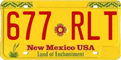 NM license plate 677RLT