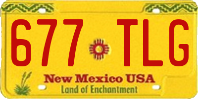 NM license plate 677TLG
