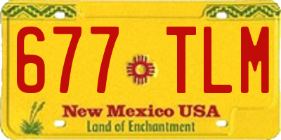 NM license plate 677TLM