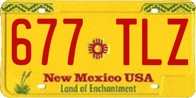NM license plate 677TLZ