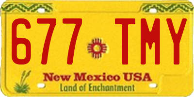 NM license plate 677TMY