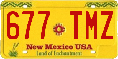 NM license plate 677TMZ