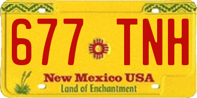NM license plate 677TNH