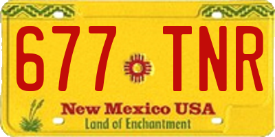 NM license plate 677TNR