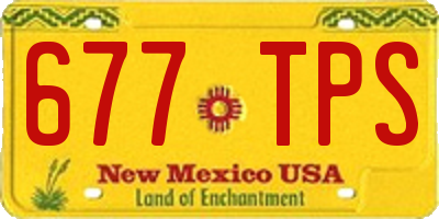 NM license plate 677TPS