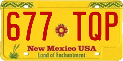 NM license plate 677TQP