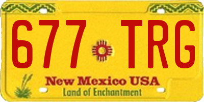 NM license plate 677TRG