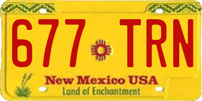 NM license plate 677TRN