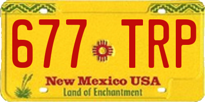 NM license plate 677TRP