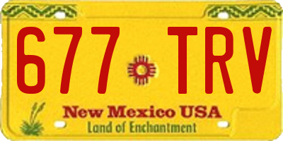 NM license plate 677TRV