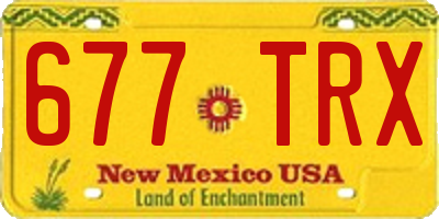 NM license plate 677TRX