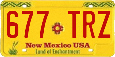 NM license plate 677TRZ