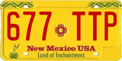 NM license plate 677TTP