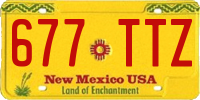 NM license plate 677TTZ