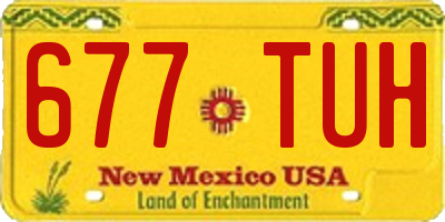 NM license plate 677TUH