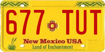 NM license plate 677TUT