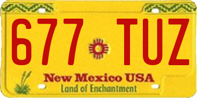 NM license plate 677TUZ