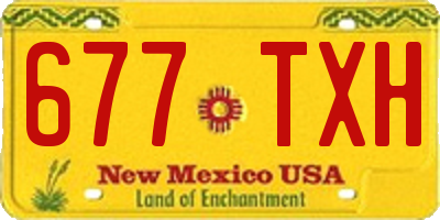 NM license plate 677TXH