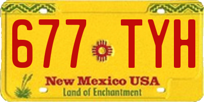 NM license plate 677TYH