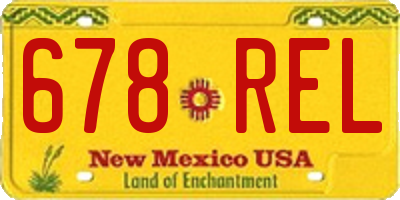 NM license plate 678REL