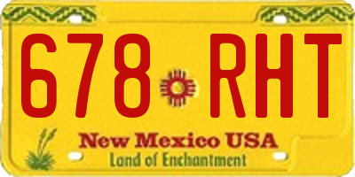 NM license plate 678RHT