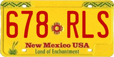NM license plate 678RLS